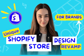 do shopify store design, shopify website, shopify store revamp, fix shopify shop