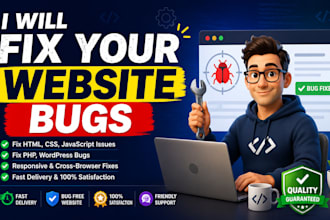 fix bugs in your react js, javascript or frontend website
