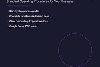 write standard operating procedures sops and onboarding docs
