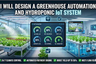 design a greenhouse automation and hydroponic iot system