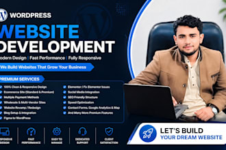 design clean and responsive wordpress website