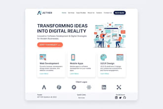 design modern website UI UX for your business
