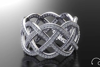 do 3d jewelry modeling, diamond settings, rings, pendant, hiphop jewelry