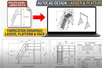 create autocad technical drawings and drafting