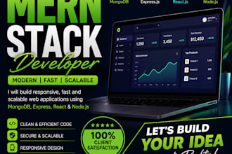 be your mern stack developer for fullstack web apps