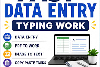 do typing work and data entry work
