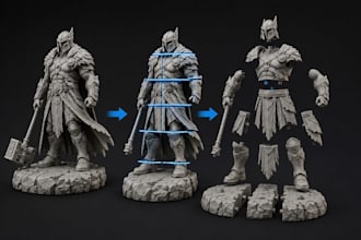 split, hollow and optimize stl files for 3d printing