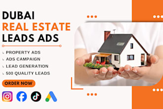run premium real estate ads 500 dubai real estate leads facebook ads google ads