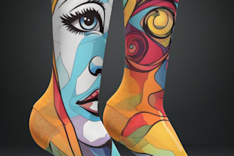 make a unique socks design for your brand