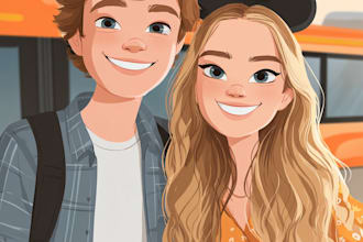 draw disney cartoon illustration