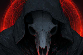 draw dark art illustration