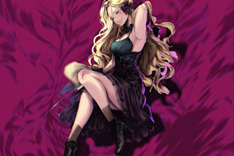 create authentic japanese anime style artwork