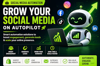 create social media bot , telegram bot, tikok auto reply bot, instagram bot