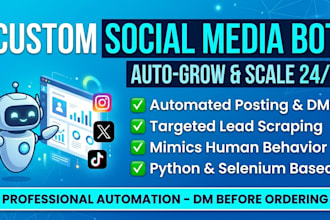 social media bot, youtube bot, instagram bot, tiktok bot , twitter bot