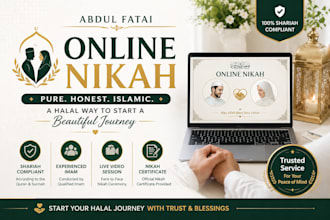 coordinate your online nikah ceremony process professionally