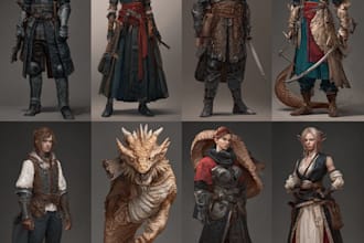 dnd character art and dnd character art