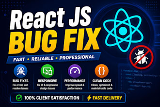 fix your react bugs errors and frontend issues fast
