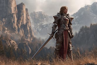 draw your fantasy character, rpg character or portrait