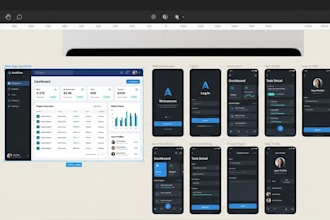 create figma UI UX design for web and app