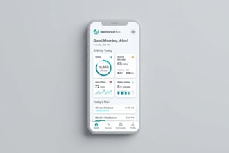 create modern and sleek UI UX design