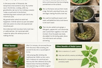 write health and wellness articles for your website