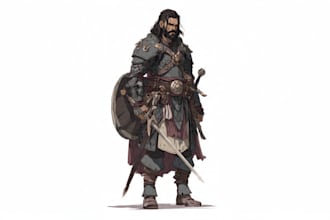 create realistic character concept art