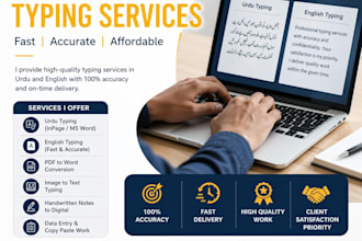professionally convert PDF to word excel and urdu inpage