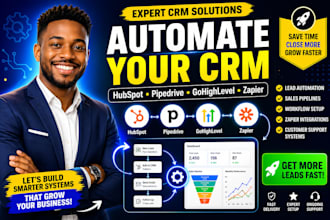 setup hubspot CRM automation, workflow and zapier integration