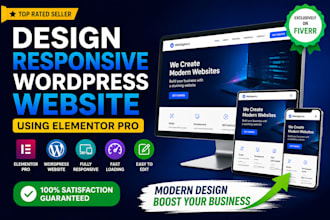 create responsive wordpress website in elementor pro