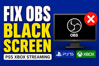 fix obs capture card black screen for ps5 xbox streaming
