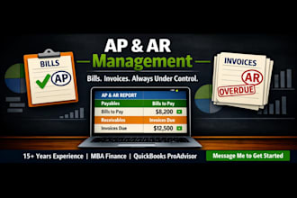 manage your accounts payable and receivable in quickbooks
