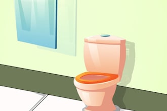 create 2d cartoon animation backgrounds for videos and shorts