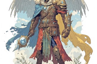 design a cute fantasy character art for you