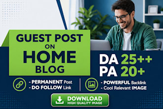 publish a home decor guest post with backlinks