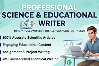 write professional science and educational content