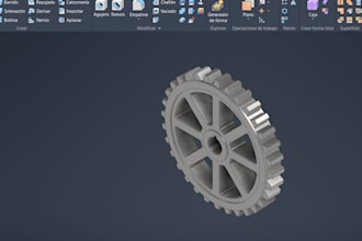 design and modeling of parts in inventor
