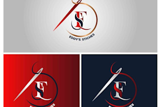 design modern tailor sewing logo, fashion boutique, embroidery clothing brand lo