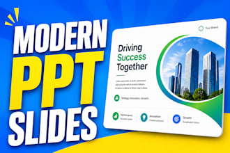 design modern professional powerpoint presentation slides