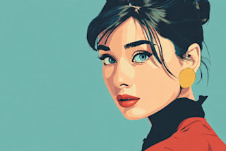 turn your photo into amazing vector portrait art