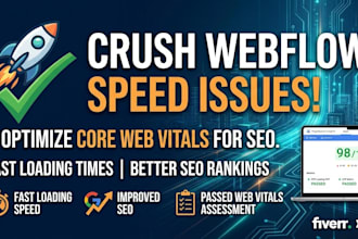 fix webflow speed issues and improve core web vitals for higher google rankings