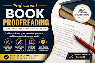 professionally proofread your book for grammar and clarity