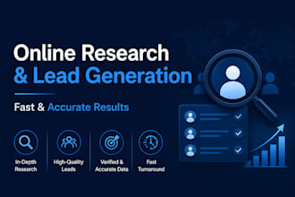 fast and accurate online research, lead generation and data collection
