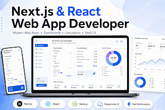 build a modern web app with nextjs and react