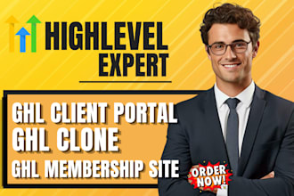 build,setup gohighlevel website community membership community ghl client portal