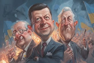 make a humorous political cartoon caricature for you