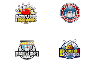 design awesome bowling logo with new concepts