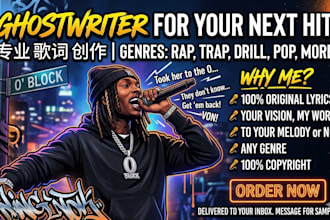 do song ghostwriting for you