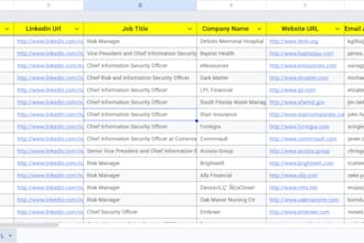 do cybersecurity lead generation and build ciso, cio, risk manager email list