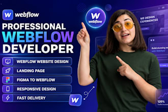 design or redesign a modern website, figma to webflow expert