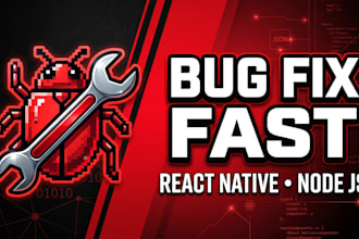 fix react native and node js bugs fast